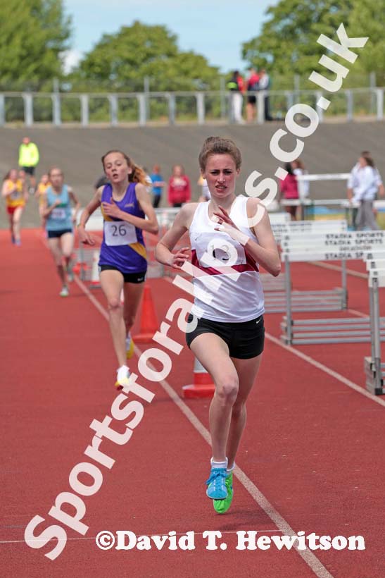 1500 metres at the Annual Inter-Counties Schools, Cleveland v Cumbria v Durham v Northumberland at Claireville Stadium, Middlesbrough